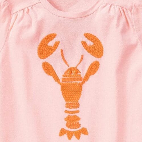 Camiseta Gymboree Neon Sequin Lobster