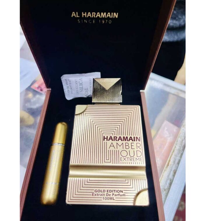Perfume Amber Oud Gold Extreme de Al Haramain unisex 100ml 4 Perfume Amber Oud Gold Extreme de Al Haramain unisex 100ml - Imagen 4