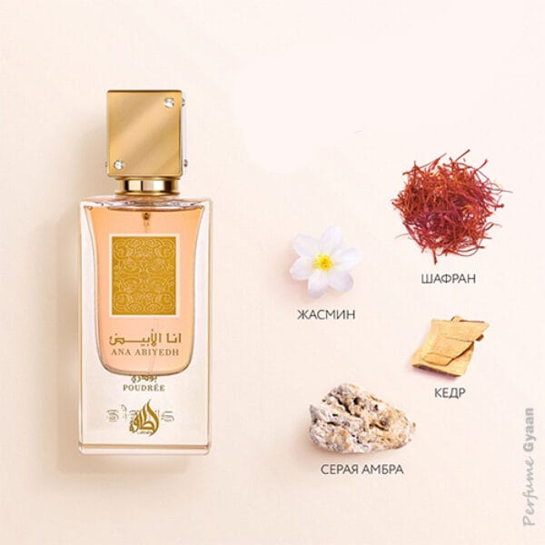 Perfume Ana Abiyedh Poudree de Lattafa unisex edp 60ml 3 Perfume Ana Abiyedh Poudree de Lattafa unisex edp 60ml - Imagen 3