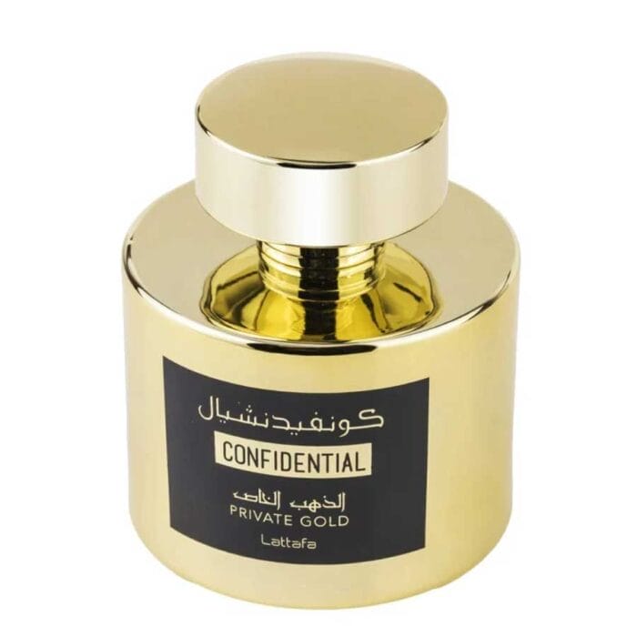 Perfume Confidential Private Gold de Lattafa unisex edp 100ml 2 Perfume Confidential Private Gold de Lattafa unisex edp 100ml - Imagen 2