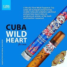 Perfume Cuba Wild Heart de Cuba hombre edt 100ml 3 Perfume Cuba Wild Heart de Cuba hombre edt 100ml - Imagen 3