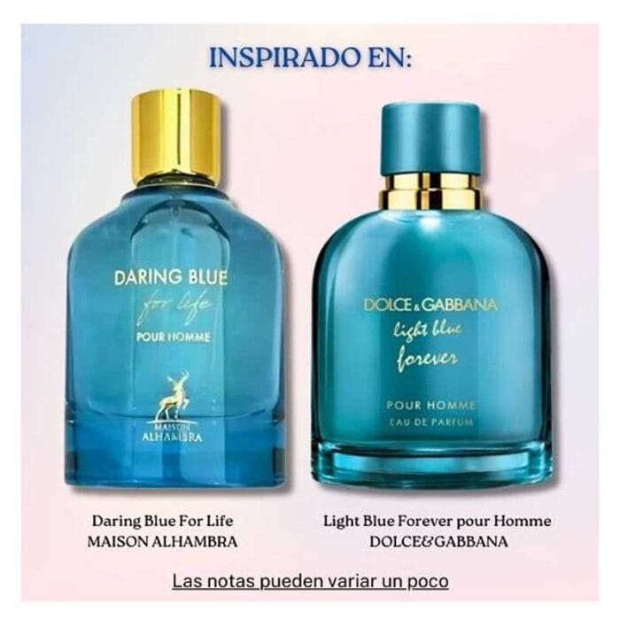 Perfume Daring Blue For Life Maison Alhambra hombre edp 100ml - Imagen 4