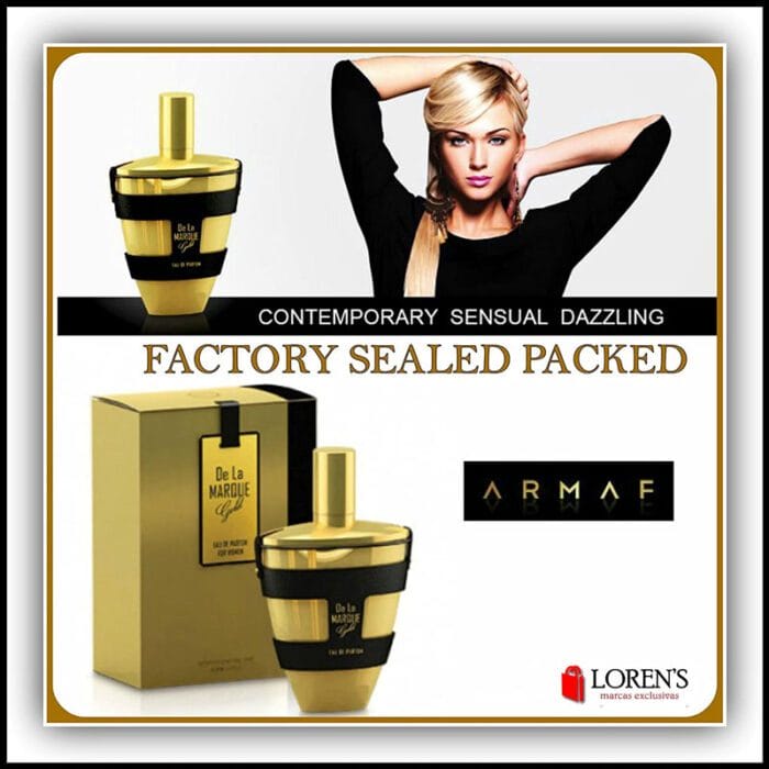 Perfume De La Marque Gold de Armaf mujer edp 100ml 3 Perfume De La Marque Gold de Armaf mujer edp 100ml - Imagen 3