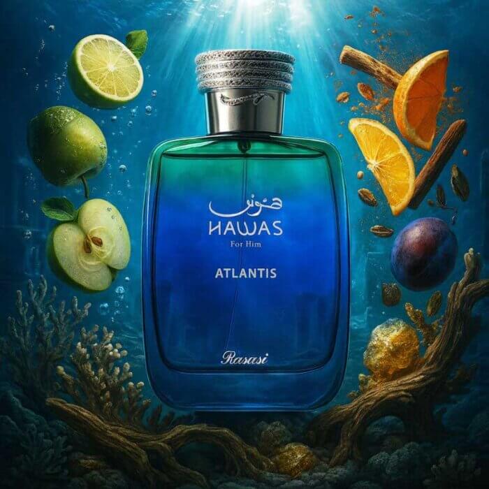 Perfume Hawas Atlantis de Rasasi hombre edp 100ml 3 Perfume Hawas Atlantis de Rasasi hombre edp 100ml - Imagen 3