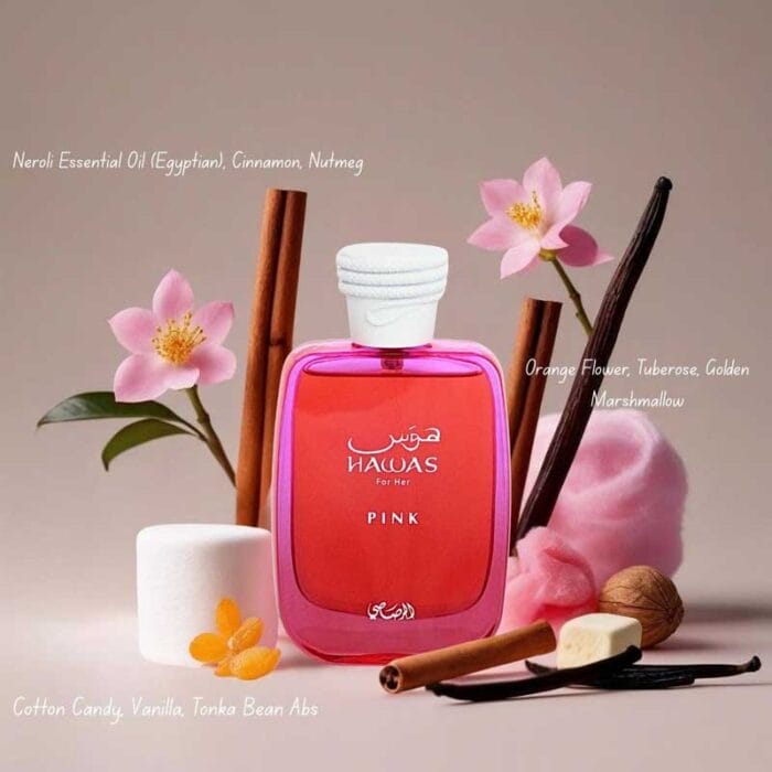 Perfume Hawas Pink de Rasasi mujer edp 100ml 3 Perfume Hawas Pink de Rasasi mujer edp 100ml - Imagen 3