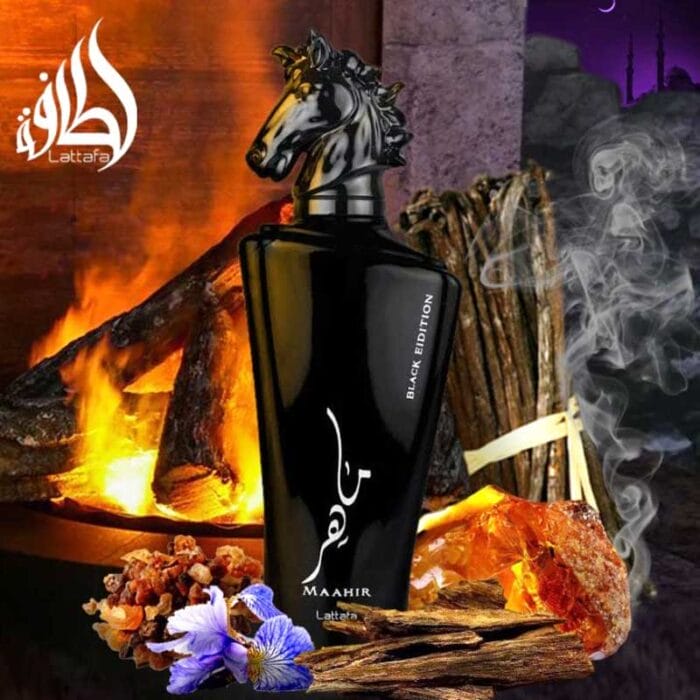 Perfume Maahir Black Edition de Lattafa unisex edp 100ml - Imagen 3