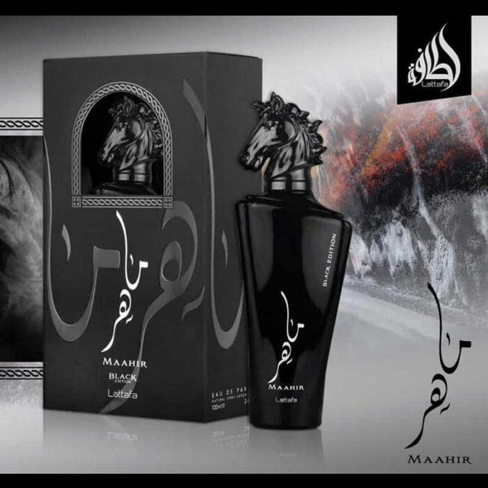 Perfume Maahir Black Edition de Lattafa unisex edp 100ml - Imagen 4