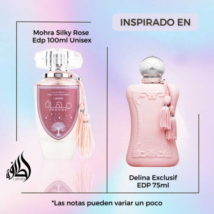 Perfume Mohra Silky Rose de Lattafa para mujer 100ml - Imagen 4