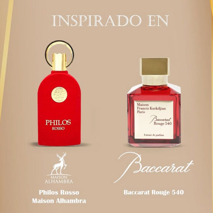 Perfume Philos Rosso de Maison Alhambra unisex edp 100ml 4 Perfume Philos Rosso de Maison Alhambra unisex edp 100ml - Imagen 4