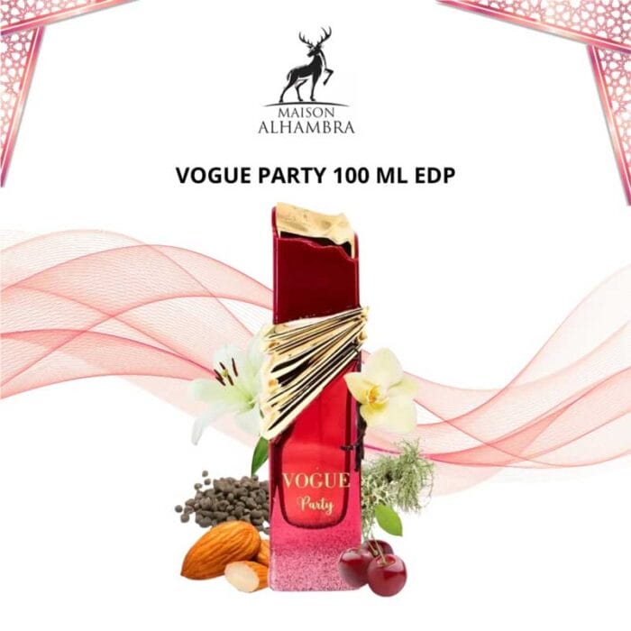 Perfume Vogue Party de Maison Alhambra mujer edp 100ml 3 Perfume Vogue Party de Maison Alhambra mujer edp 100ml - Imagen 3