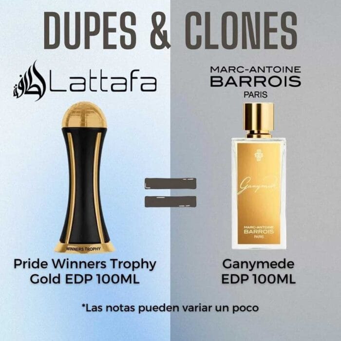 Perfume Winners Trophy Gold de Lattafa unisex edp 100ml - Imagen 4